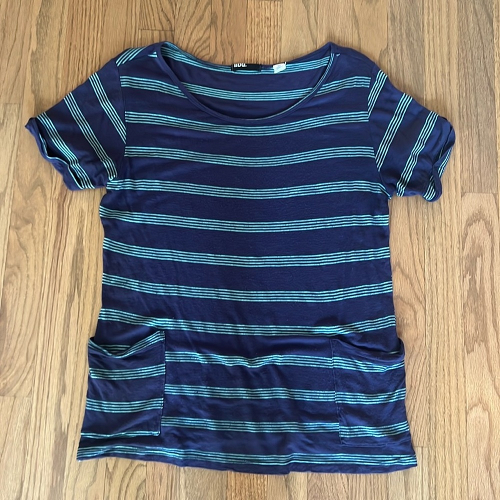 BDG Urban Outfitters Blue Striped Tee